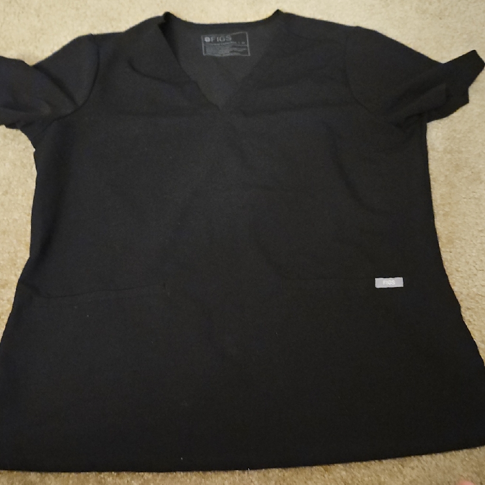 Figs Women Black Casma Scrub Top Medium